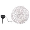 Globo solar light LED silver, 30-light sources