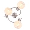 Globo WILLY Ceiling Light matt nickel, 3-light sources