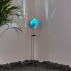 LODZ solar light blue, black, 1-light source
