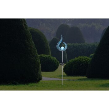 Globo solar light LED silver, 1-light source