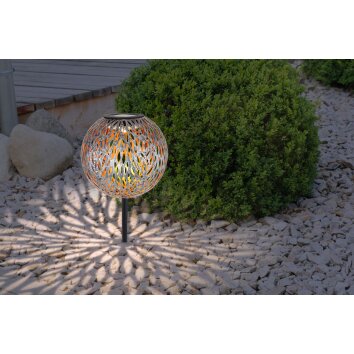 Globo solar light LED silver, 1-light source