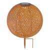 Globo solar light LED rust-coloured, 1-light source