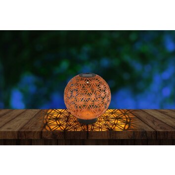 Globo solar light LED black, 1-light source