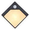 Globo Solar Outdoor Wall Light LED black, 8-light sources, Motion sensor