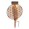 Globo solar light LED rust-coloured, 1-light source