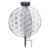 Globo solar light LED silver, 1-light source