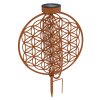 Globo solar light rust-coloured, 1-light source