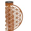 Globo solar light rust-coloured, 1-light source