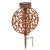 Globo solar light LED rust-coloured, 1-light source