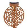 Globo solar light LED rust-coloured, 1-light source