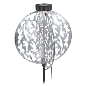Globo solar light LED silver, 1-light source