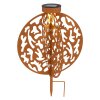 Globo solar light LED rust-coloured, 1-light source