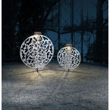 Globo solar light LED silver, 1-light source