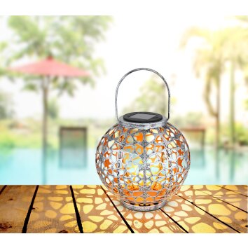 Globo solar light LED silver, 1-light source