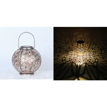 Globo solar light LED silver, 1-light source