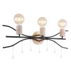 Globo NOLE Wall Light Light wood, black, 3-light sources