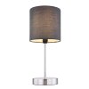 Globo SANNA Table lamp matt nickel, 1-light source
