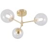 Brillliant Gitse Ceiling Light gold, 3-light sources