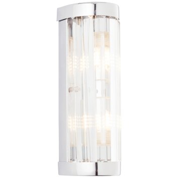 Brillliant Lemont Wall Light silver, 2-light sources
