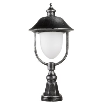 LCD 1156 pedestal light black, silver, 1-light source