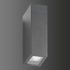 LCD 5023 Outdoor Wall Light LED black, 2-light sources