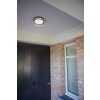 Lutec Rola outdoor ceiling light LED black, 1-light source
