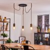 Chapana Pendant Light brown, Light wood, black, 3-light sources