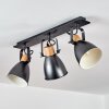 Elm Ceiling Light anthracite, Light wood, 3-light sources