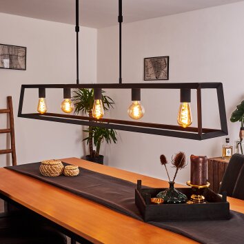 Foss Pendant Light black, 5-light sources