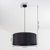 Huarate Pendant Light black, 1-light source