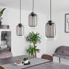 Crucible Pendant Light grey, black, 3-light sources