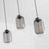 Crucible Pendant Light grey, black, 3-light sources