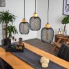 Ateponta Pendant Light black, 3-light sources