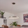Calcium Pendant Light LED matt nickel, 1-light source