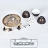 Orny Ceiling Light brown, Light wood, 3-light sources