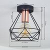 Denno Ceiling Light copper, black, 1-light source