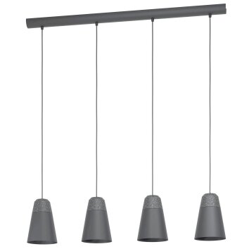 Eglo CANTERRAS Pendant Light black, 4-light sources