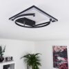 Frederick Ceiling Light LED black, white, 1-light source