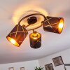 Opatija Ceiling Light black, 3-light sources