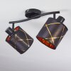 Opatija Ceiling Light black, 2-light sources