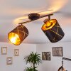 Opatija Ceiling Light black, 2-light sources