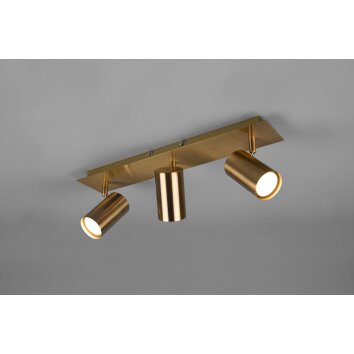 Trio Marley Ceiling Light antique brass, 3-light sources