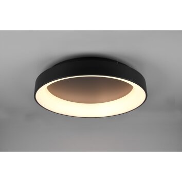 Trio Girona Ceiling Light LED black, 1-light source, Remote control