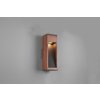 Trio Canning Outdoor Wall Light Dark wood, matt nickel, 1-light source