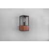 Trio Garonne Outdoor Wall Light Dark wood, matt nickel, 1-light source