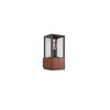 Trio Garonne Outdoor Wall Light Dark wood, matt nickel, 1-light source