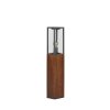 Trio Garonne path light Dark wood, matt nickel, 1-light source