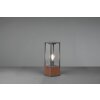 Trio Garonne path light Dark wood, matt nickel, 1-light source