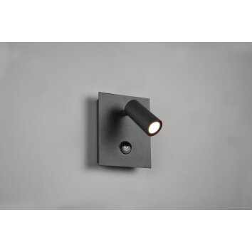 Trio Tunga Outdoor Wall Light LED anthracite, 1-light source, Motion sensor