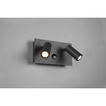 Trio Tunga Outdoor Wall Light LED anthracite, 2-light sources, Motion sensor